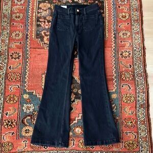 GAP high rise 70’s flare jeans size 25 petite